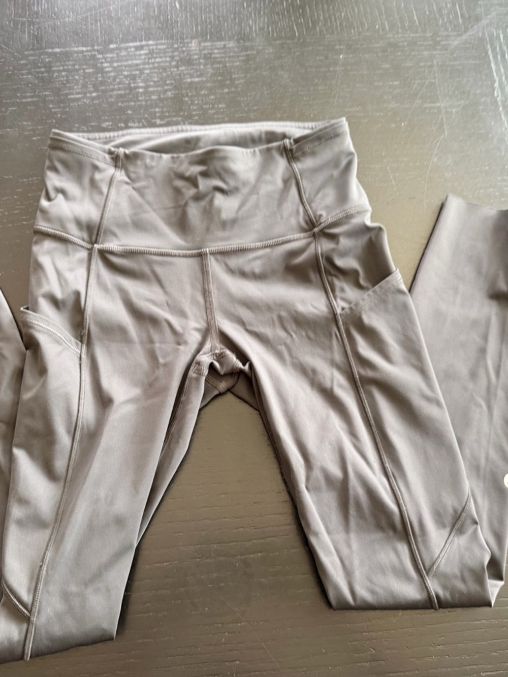 lululemon athletica Neutral dark grey High-Rise Leggings with Side Pockets